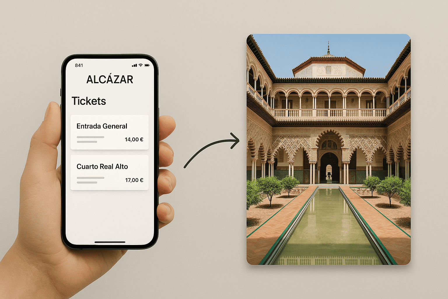 entrada para el alcazar entrada para el alcazar